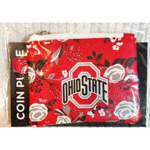 Ohio State Buckeyes zippered coin purse NEW